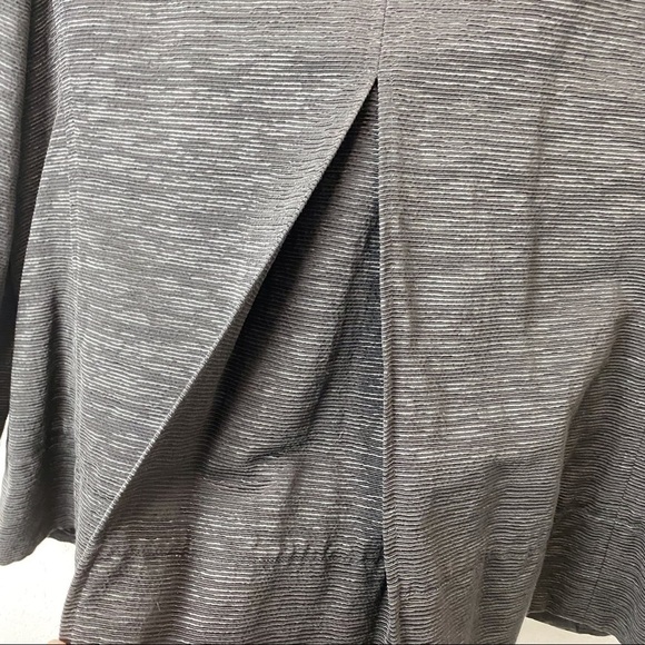 EILEEN FISHER Italian Fabric Ribbed Open Front Cropped Jacket - Picture 5 of 14